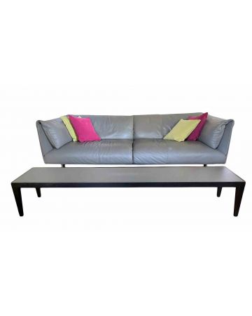 Jean Marie Massaud - Vintage John John Leather three seats sofa and Coffee Table - Design Furniture