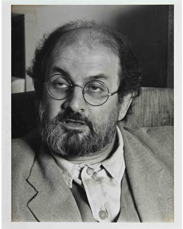 Salman Rushdie by Barry Lategan-  Vintage Photo 
