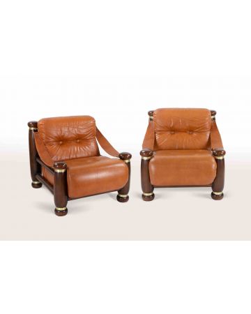 Pair of "Brutal" Armchairs