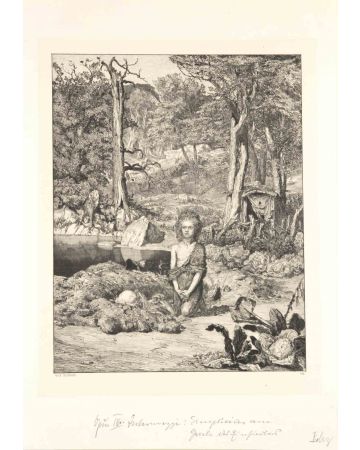 Max Klinger - Simplicius at the Hermit's Grave - Modern Artwork 