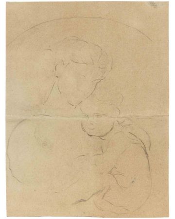Luigi Galli - Madonna with child- Modern Artwork 