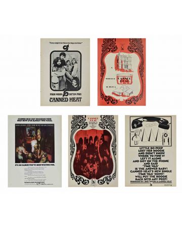 Unknown - Canned Heat – Group of Five Promotional Posters (1967–1971, USA) - Contemporary Artwork