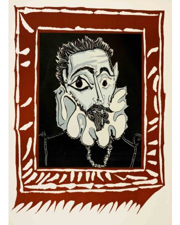 Pablo Picasso - Portrait d'Home à la Fraise - Contemporary Artwork