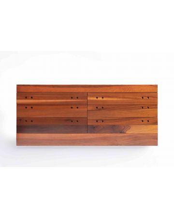 Unknown - Canaletto Walnut Veneered Chest of Drawers - Design Furniture 