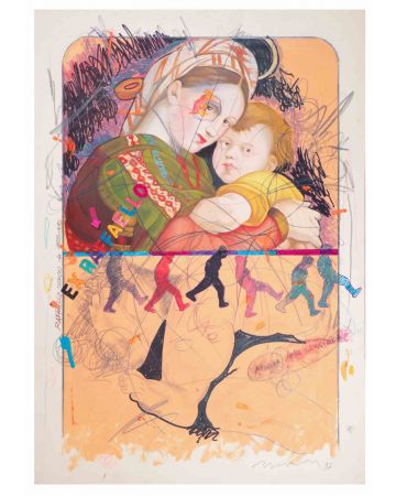Enrico Manera - The "Madonna della Seggiola" - Contemporary Artwork 