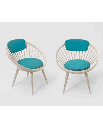 Yngve Ekstrom - Pair of "Circle" Chairs – Design Furniture 