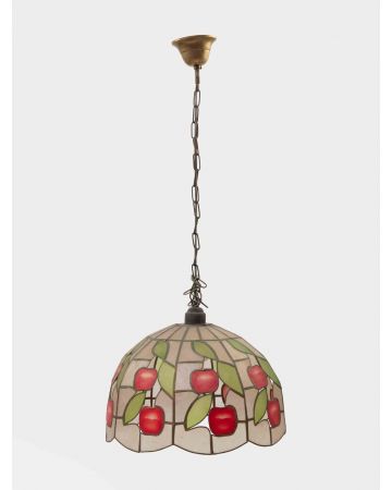 Unknown - Stained Glass Pendant Chandelier – Design Lamp