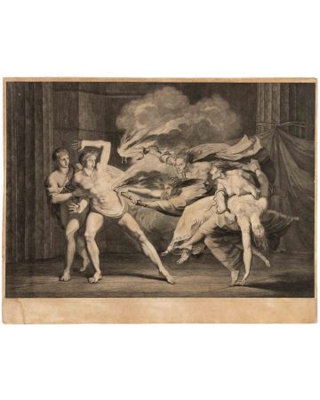 Giuseppe Rosaspina - Orestes Peresecuted by Furies - Modern Artwork 