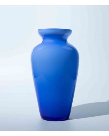 Unknown - Murano Cobalt Blue Art Glass Vase - Decorative Object 