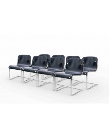 Carlo Bartoli - Set of 8 Chairs "T70 - 920" by Carlo Bartoli – Design Furniture 