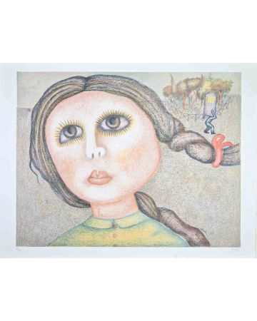 Enrico Benaglia - Portrait of a Girl  - Contemporary Artwork 
