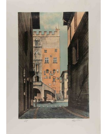 Unknown - Beatuful Glimpse of Prato - Contemporary Artwork 