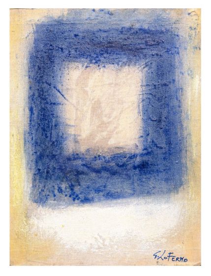 Blue Square by Giorgio Lo Fermo - Contemporary Artwork