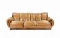 Three Seats Leather Sofa by Brazilian Manufacture