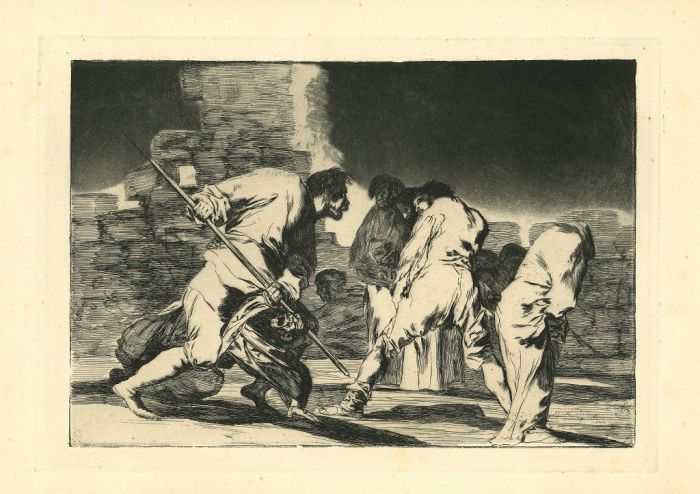 Disparate furioso  - from Los Proverbios by  Francisco Goya - Old Master artwork