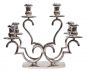 Vintage Six Arms Silver Candleholder by Anonymous