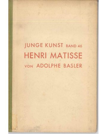 von Adolphe Basler, Henri Matisse, Leipzig, Verlag von Klinkhardt and Biermann, 1924, German, Rare Book, Modern Art, Modern Art Rare Book