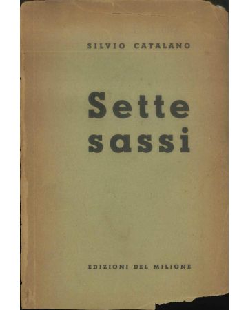 Sette sassi by Silvio Catalano - Contemporary Rare Book