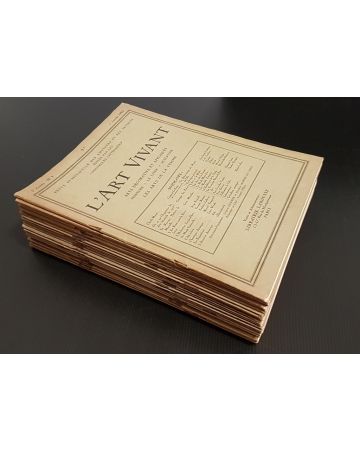 First complete edition L'Art Vivant 1925 - 24 issues, Les Nouvelles littéraires - Larousse