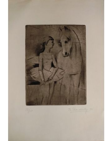 The Horse and the Dancer by Théodore Strawinsky - Modern Artwork