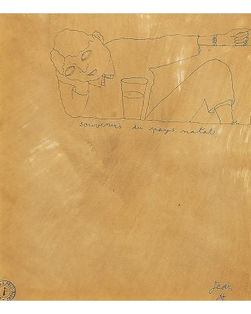 Souvenirs Du Pays Natal by Jean Cocteau -   Surrealist Artwork