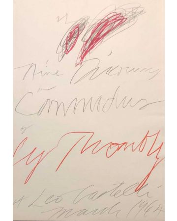 Nine Discourses on Commodus by Cy Twombly at Leo Castelli -SOLD