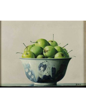 Green Apples in a Bowl