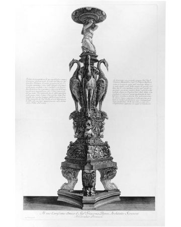 G.B.Piranesi, Veduta in prospettiva di un candelabro antico di marmo di gran mole, 1778.