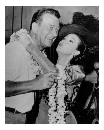 John Wayne and Dorothy Lamour
