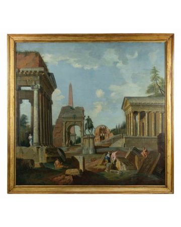 Roman Ruins - Attr. to Francis Harding - Modern Art