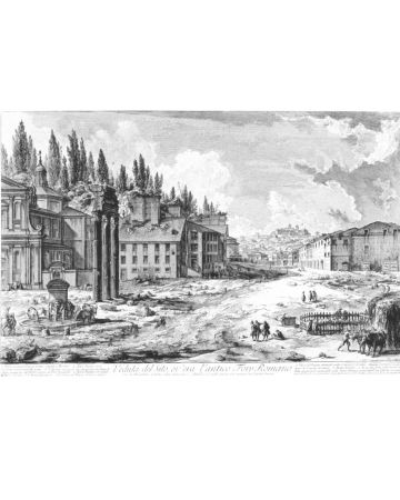 Giovanni Battista Piranesi, Veduta del Sito ov'era l'antico Foro Romano, Etching.