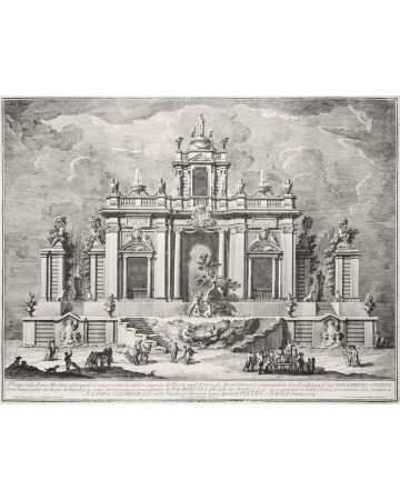 Giuseppe Vasi, The famous Ercole's Undertaking in the Esperidi, Etching, 1774.