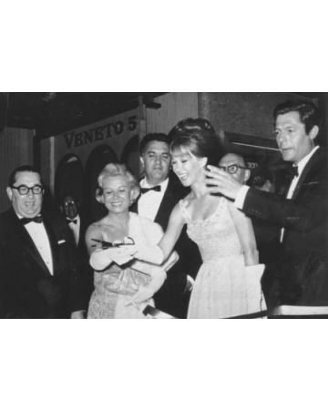 Federico Fellini, Giulietta Masina and Marcello Mastroianni - SOLD