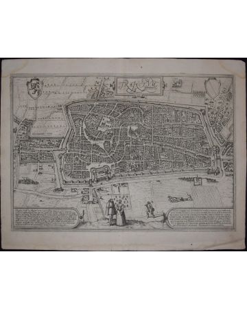Utrecht, Antique Map from "Civitates Orbis Terrarum”, by Braun and Hogenberg - Old Masters Artwork