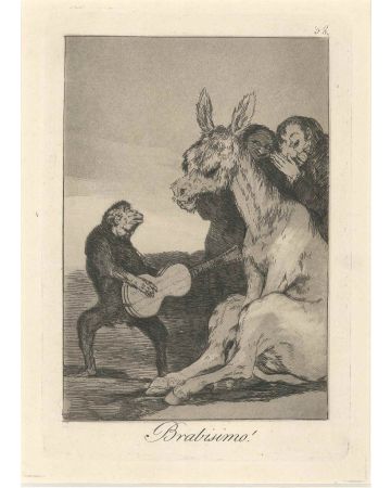 Francisco Goya, Brabisimo!, Los Caprichos, Plate 38, Los Caprichos, Etching and Aquatint, Old Master, Artwork