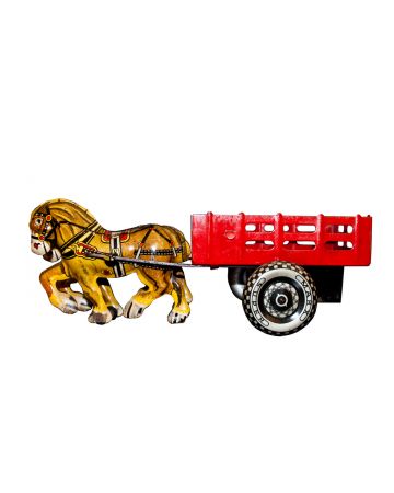 Marx Toys Wind up Chariot and Horses - Decorative Objects