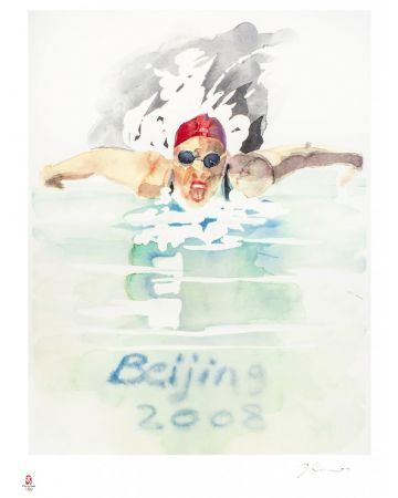 Swimming By Trevor Gould - Contemporary Artwork