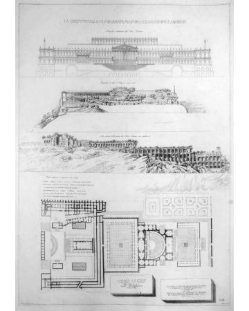 Luigi Rossini, La creduta Villa di Mecenate ma Foro coi suoi edifici annessi. Rome, 1826
