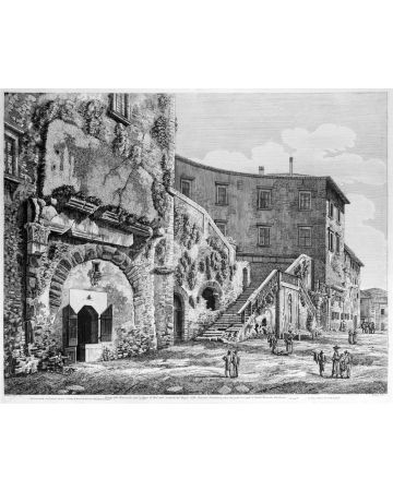 Luigi Rossini, Veduta dell'Emiciclo (...) del Tempio della Fortuna Prenestina. Rome, 1826