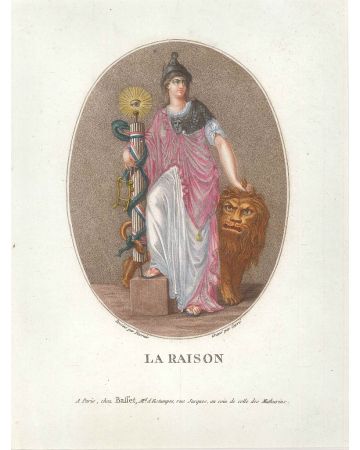 La Raison by Antoine Carré - Old Masters Original Print