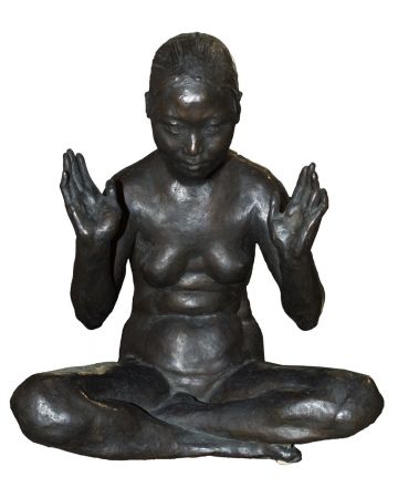 Anonymous Woman's Nude, Bronze, Sculpture, Artwork, Woman, Oriental, Nude, Modern, XX century