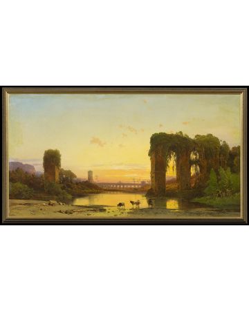 Tiber Landscape With Ancient Ruins - SOLD