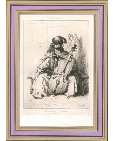 Musicien Tsigane by Théodore Valério - Modern Artwork 