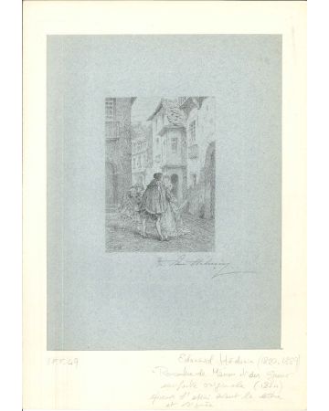 Rencontre de Manon et des Greux by Edouard Médouin - Modern Artwork