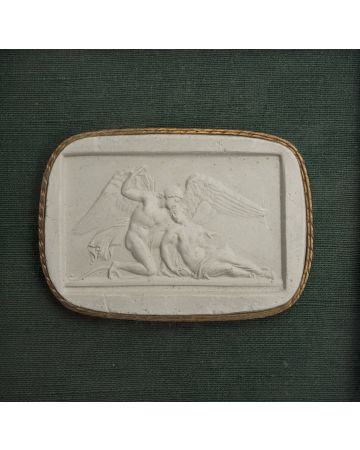 Cupid and Psyche Cameo by Anonymous - Decorative Object