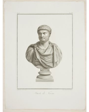 Busto di Nerone by Pietro Fontana - Old Masters Original Print
