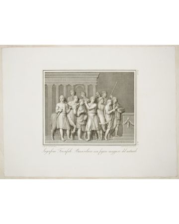 Sagrifizio Trionfale by Francesco Cecchini - Old Masters Original Print
