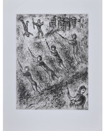 La Tranchée, from Et sur la terre, by Marc Chagall - Modern Artwork