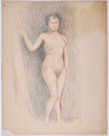 Sketch for a Nude by Jean Dreyfus-Stein - Modern Artwork 