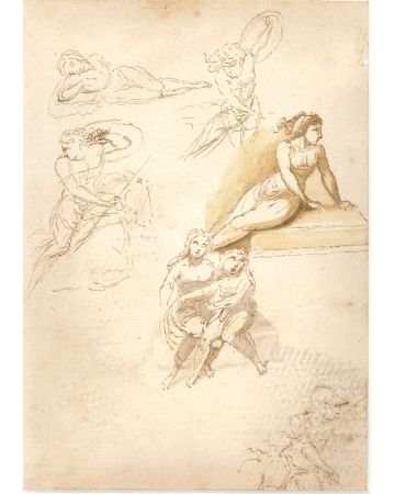 Studies by Anonymous - Old Master Artwork